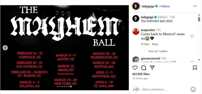 Lady Gaga announces exciting news for Mayhem Ball Tour after VMA win 1