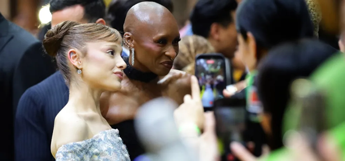Cynthia Erivo ‘Faster Than Bodyguards’ After Fan Jumps Ariana Grande 1