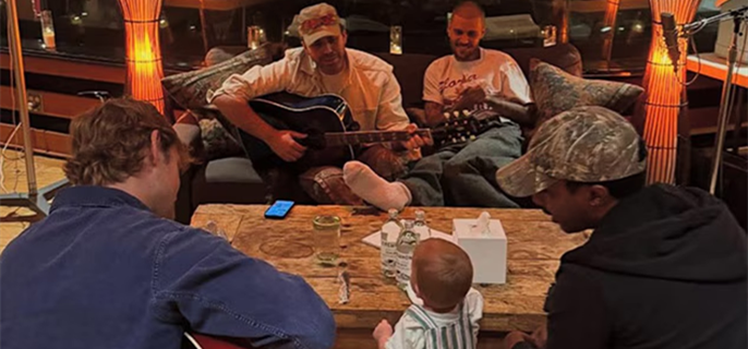 Justin Bieber Brings 10-Month-Old Baby Jack Along for Studio Session 1