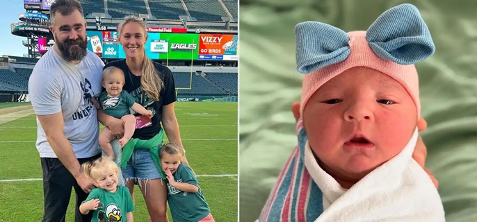 Kylie Kelce's Daughters Adorably Interrupt Their Mom and Make a Surprise Appearance on Her Podcast 1