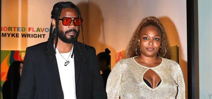Lizzo Supports Boyfriend Myke Wright's Solo Art Exhibition in Los Angeles  1