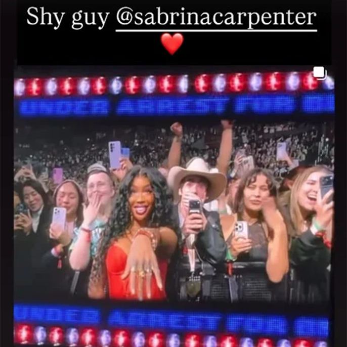 SZA gets arrested by Sabrina Carpenter in L.A.