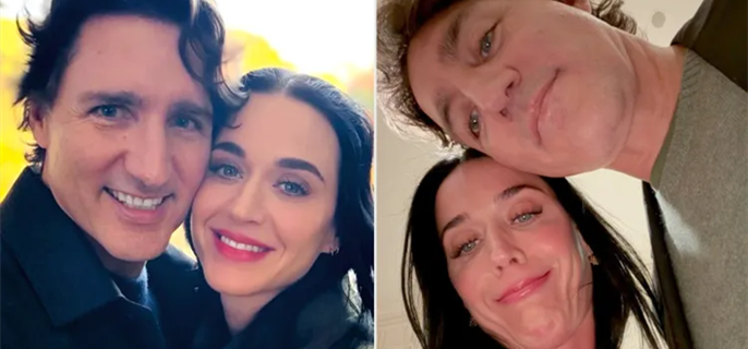Katy Perry Shares Silly Selfie with Boyfriend Justin Trudeau in Photo Dump 1