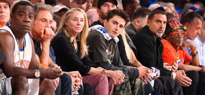 Timothée Chalamet Debuts New Haircut, Shaved Off Mustache During Knicks Game 1