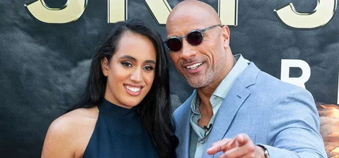 Dwayne Johnson makes rare appearance with his eldest daughter Simone 1