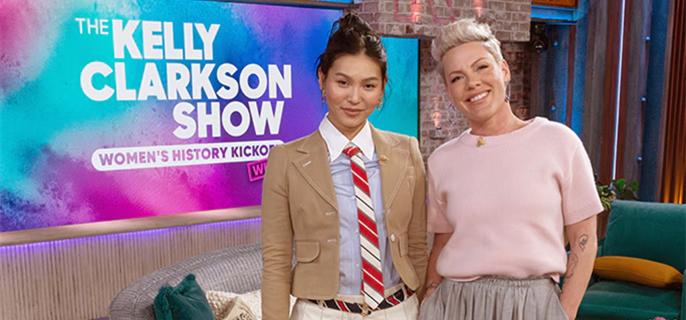 Pink Reacts to Olympian Chloe Kim Mistaking Her for Kelly Clarkson 1