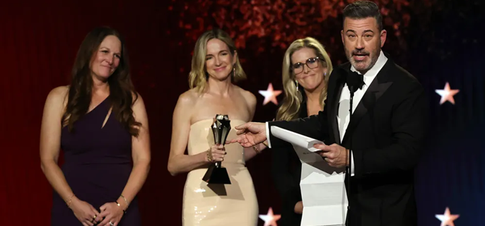 Jimmy Kimmel Pokes Fun at Future of Late Night, Donald Trump in Critics Choice Acceptance Speech 1