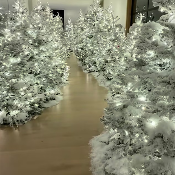 Kim Kardashian Unveils "Insane" Christmas Decorations