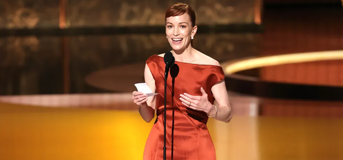 ‘Severance’ Star Britt Lower Wins First Emmy for Drama Actress, Speech Paper Includes Nod to Show 1