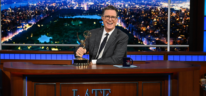 Stephen Colbert Takes Jab at Trump’s Lack of Emmys After ‘Late Show’s Latest Win 1