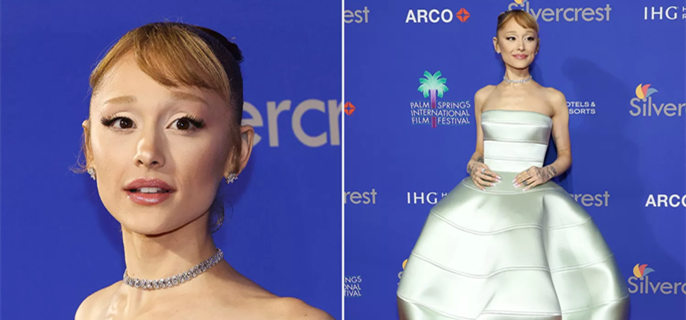 Ariana Grande's Latest Wicked-Inspired Red Carpet Look Resembles Glinda’s Bubble 1