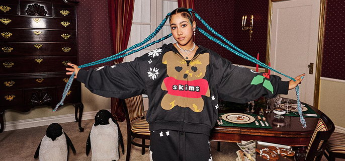 Kim Kardashian’s Daughter North West Models for First Time in 5 Years in New SKIMS Campaign 1