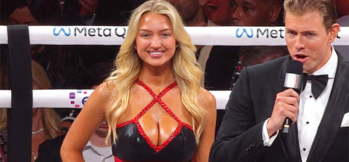 Viral Ring Girl Sydney Thomas Officially Signs With Major Hollywood Agency 1