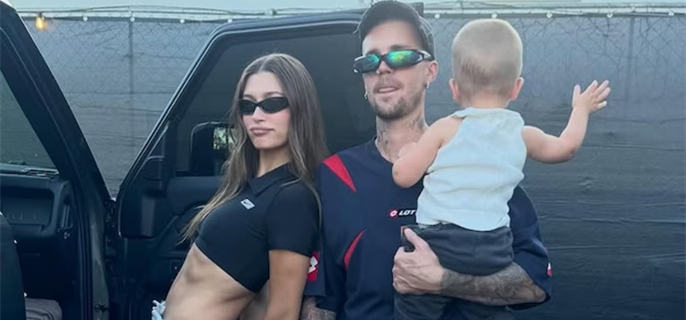 See Hailey Bieber and Baby Jack Cheer on Justin Bieber at Coachella 2026 1